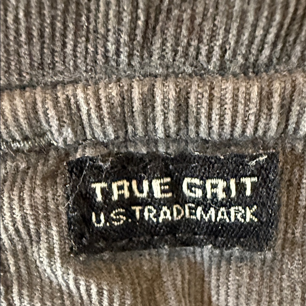 True Grit Jackson Cord Gray Casual Button Down Shirt size XL - Picture 4 of 9